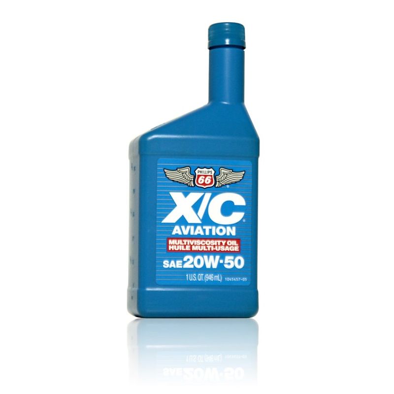 Phillips 66 X/C Aviation Oil 20w-50 Engine Oil